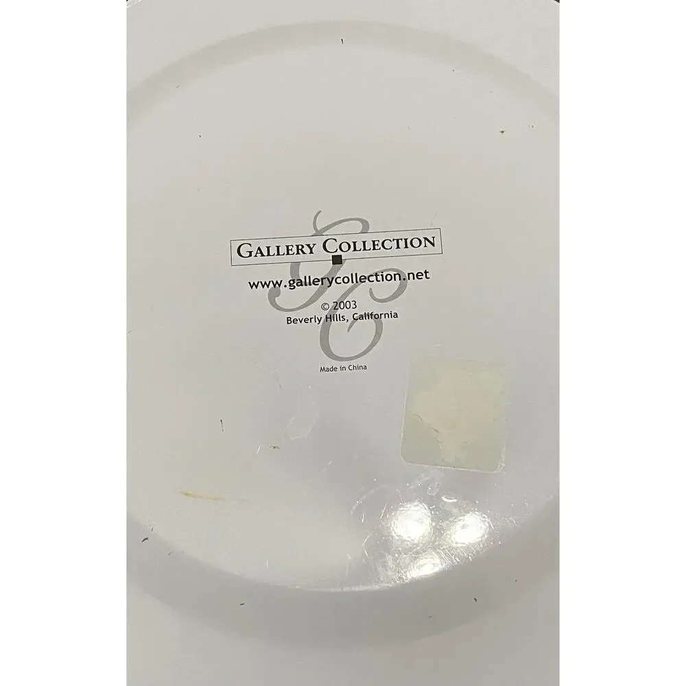 Gallery Collection Melamine 10” Dinner Plates Set of 4 Serving Dish Christmas A1
